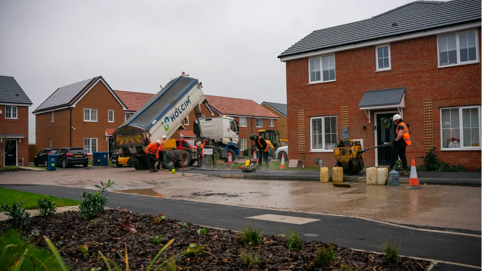 SS Construction team preparing a residential development site